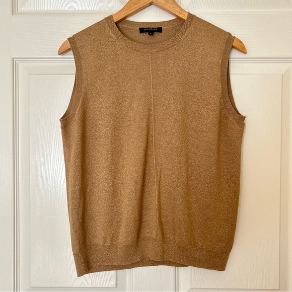 St. John | Gold Sweater Vest - Picture 2 of 9